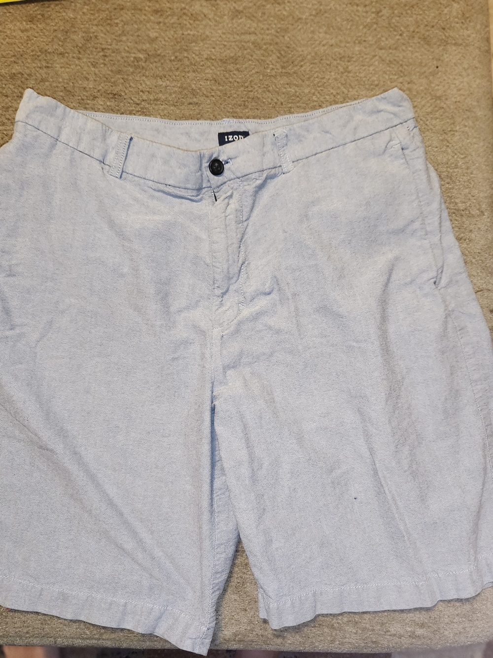Izod Light Bluish Grey Casual Shorts
